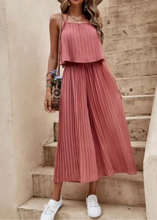 Annalise™ | Pleated Summer Jumpsuit